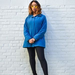 Forecaster Blue Puffer coat sz Large